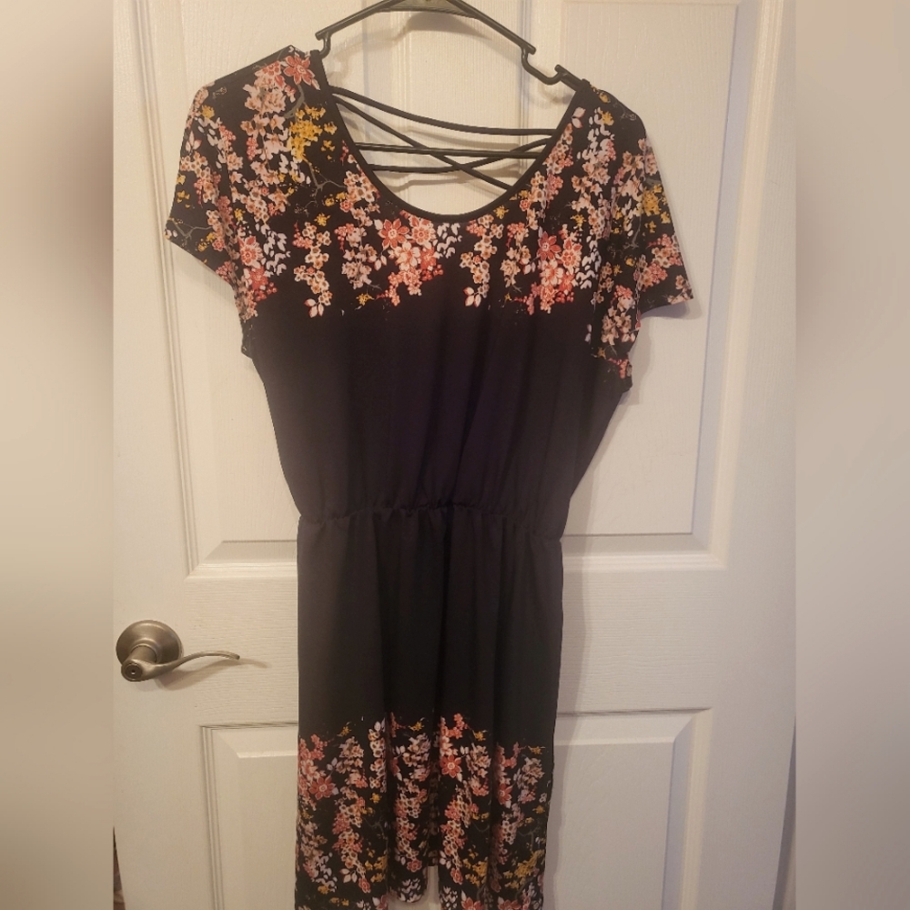 Maurices Black and Floral dress